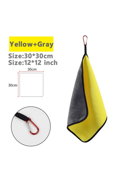 Choice yellow Outdoor Sports Thickening Fishing Towel Non-stick Absorbent Fishing Clothing Wipe Hands Soft