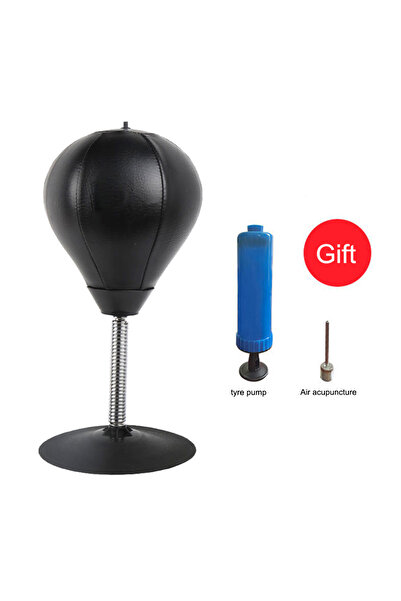 APWIKOGER طاولة ملاكمة من النوع C باللون الأسود مع كرة ملاكمة مع كوب شفط قوي ...