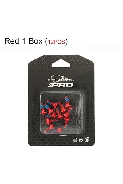 Choice Red 1 Box MTB Disc Brake Rotor Fixing Screw 12PCS T25 Color Alloy Steel Disc Brake Screw Bicycle Acc
