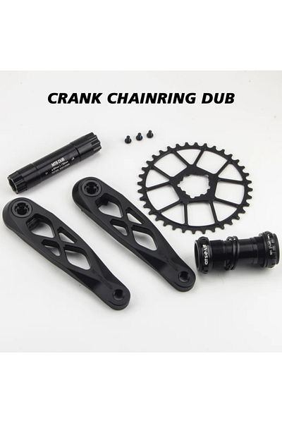 Choice 165mm Black 32T BB EVOSID Ultralight MTB Bike Crank 165mm DUB Axis 29mm Mountain Bicycle Crankset 17