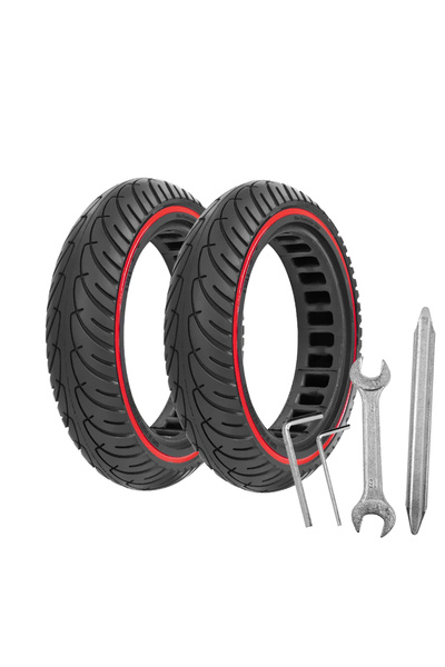 Choice إطارات قرص العسل الحمراء مقاس 8.5 بوصة إطارات صلبة لدراجة سكوتر كهربائ...