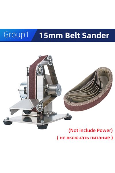 Choice 15mm Tungfull Mini Belt Grinding Machine Tool Sharpening Machine Sanding Grinding Electric Sander Ho