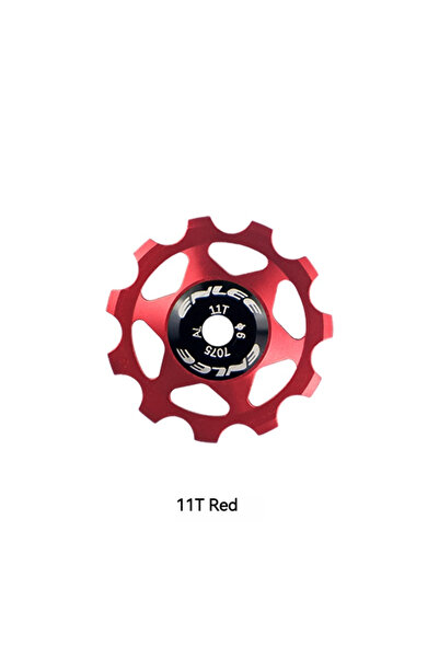 Choice بكرة توجيه عجلة دراجة من سبائك الألومنيوم من ENLEE باللون الأحمر مقاس ...