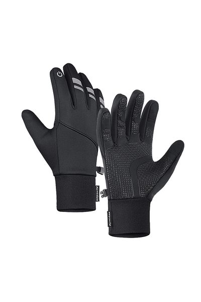 Choice L BLACK 3M Gloves Black Waterproof Winter Warm Cycling Outdoor Sports Running Riding Motorcycle Ski