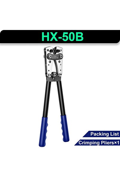 choice2 HX-50B LH HX-50B 6-50mm² Battery Cable Lug Crimping Tool For AWG 10-1...
