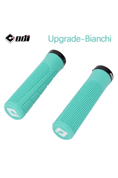 ODI Bianchi ODI Rubber Handlebar Grips MTB Lock-on Grip Shockproof Non-slip Mountain/Road Bike Handle Co