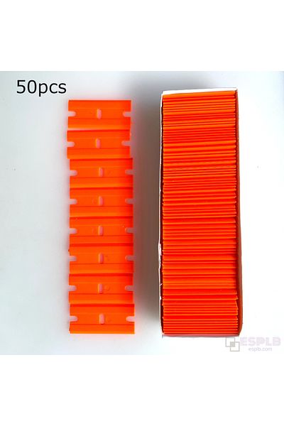 Choice 50pcs Plastic Blades Dual-Head Handle Glue Razor Scraper with 20/50pcs Plastic/Metal Blades for Mobi