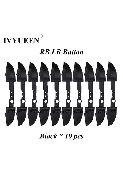 Choice 10 RB LB Black IVYUEEN 10 Sets for XBox Series X S Controller RB LB Bumper Trigger Button Mod Kit Mi