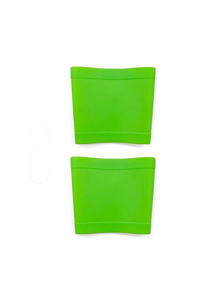 Choice S Green New Silicone Shin Guard Stay Grip Tapes For Football Rugby Leg Bands Shin Protector Silicone