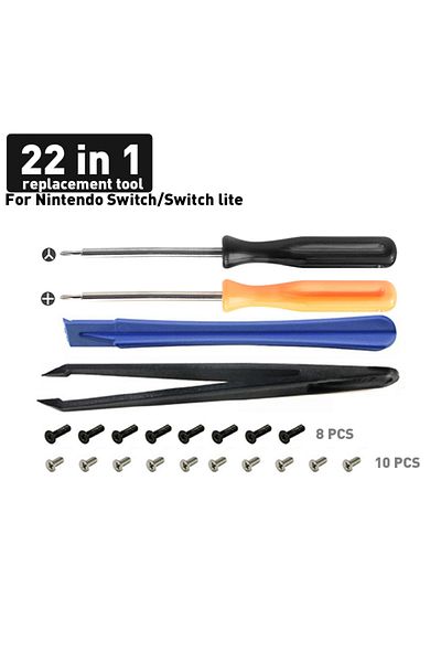 Choice عصا تحكم تناظرية ثلاثية الأبعاد من DATA FROG 22 في 1 متوافقة مع وحدة تحكم Nintendo Switch Joy Pad البديلة