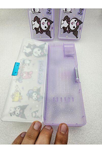 Meyra Accessories Sanrio Kromi Çift Kapaklı Çift Kalem Tıraşlı Lüx Kalemlik Okul Öncesi Sevimli Hediyelik 1adet