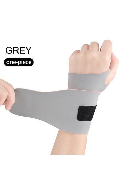 loogdeel Grey LOOGDEEL 1PCS Adjustable Wrist Guard Lightweight Breathable And Non Stuffy Fixed Pressurization