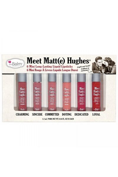 the balm The Balm Meet Matte Hughes Liquid Lipstick Set of 6 - Vol. 02