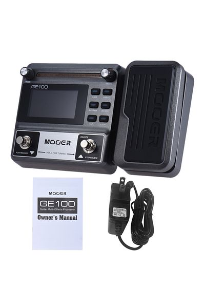Choice US Plug MOOER GE100 Guitar Multi-effects Processor Effect Pedal with Loop Record Tuning Tap Tempo R