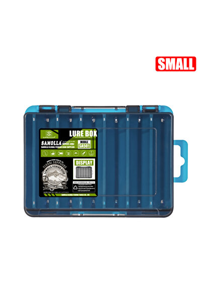 Choice small blue Fishing Tackle Box 14 Compartments Fishing Accessories Lure...