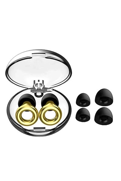 Choice Gold Silicone Earplugs for Swimming Sleep Noise Cancel Noise Reduction-Soundproof Reduce Disturbance
