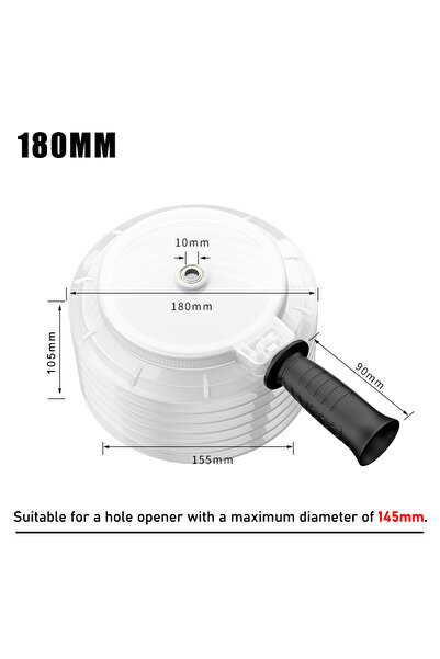 choice2 160mm with handle 160mm Hole Opener Dust Cover Ceiling Wood Plasterbo...