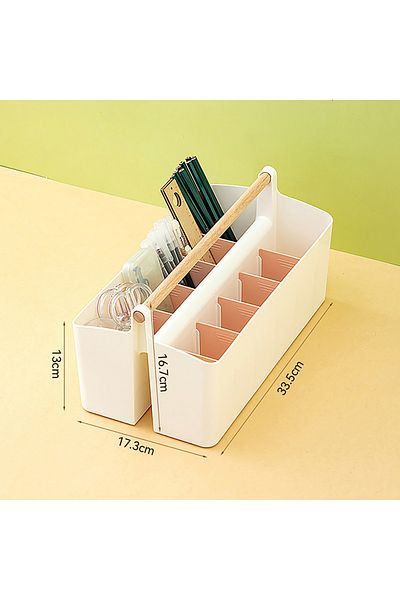 Choice A7 1pc Multifunctional Storage Holder School Office Portable Pen Holder Storage Box Large Capacity D