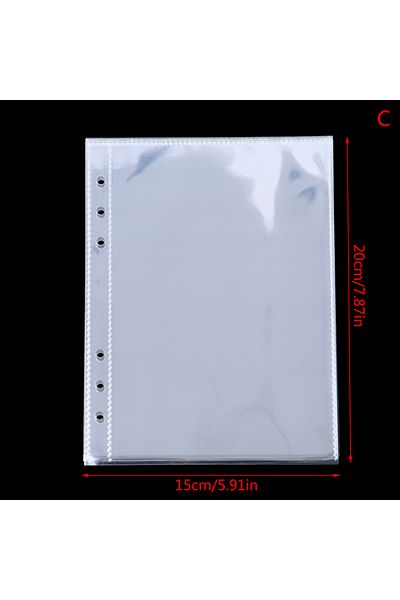 KOQZM C 10pcs/pack A5 Transparent Photo Album Binder Refill Inner Sleeves For Kpop Lomo Cards Photocard G.