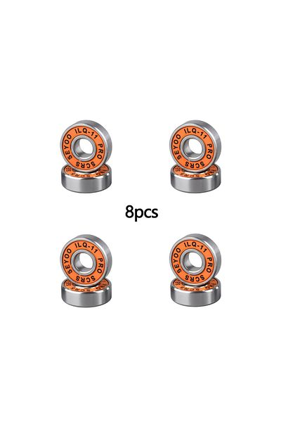 Choice orange 8PC bearings ILQ-11 high-speed bearings are suitable forskateboard long board inline roller s