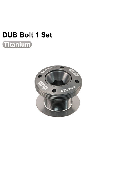 Choice 1 مجموعة من أغطية ذراع كرنك الدراجة المصنوعة من التيتانيوم HEPPE DUB ل...