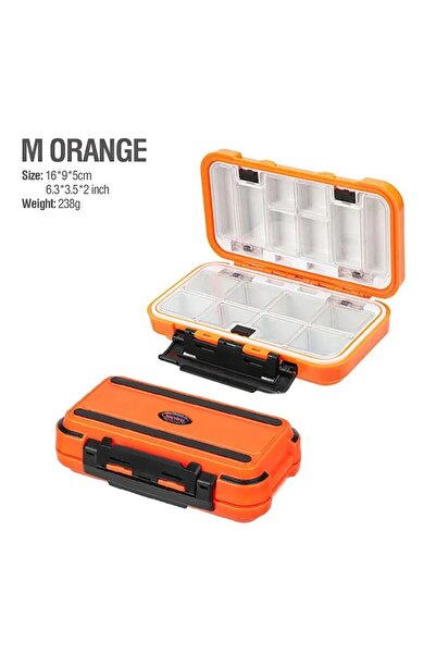 YIRUMEI صندوق أدوات صيد مقاوم للماء من M-Orange، صندوق تخزين أدوات الصيد، خطا...