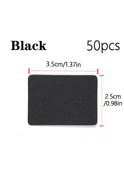 Choice Black 3.5x2.5cm 50 pcs Earring Display Cards Earring Packaging Cards