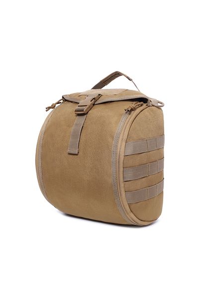 Choice tan Tactical Helmet Bag Pack,Multi-Purpose Molle Storage Carrying Pouch for Sports Hunting Shooting