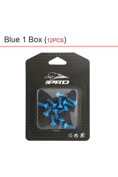 GOLDIX Blue 1 Box IIIPRO Bicycle Disc Brake Rotor T25 Red/Blue/Green/Purple/Gold/Plating Screws 12Pcs Steel