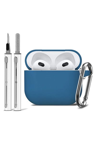 Choice dark blue 3rd Gen Earphone Case For AirPods 3 Earphone Protective Case With Hook Hole Silicone Cover