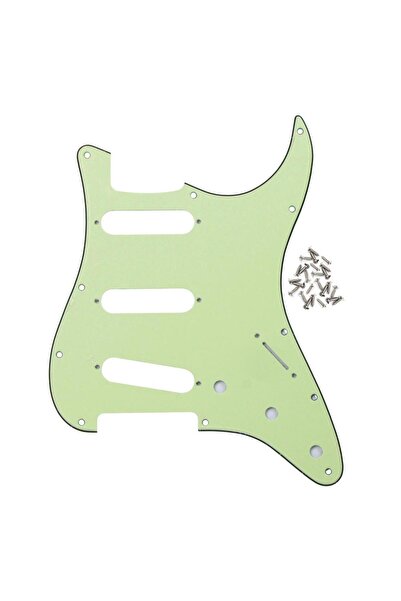 Choice3 Mint Green 3ply FLEOR 1pc ST SSS Electric Guitar kguard Scratch Plate...