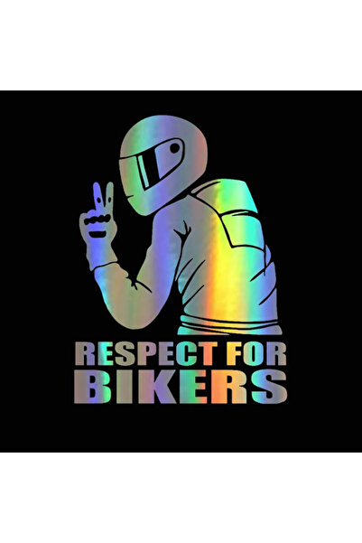 Choice1 ملصق سيارة قابل للإزالة من ليزر 1 قطعة احترام راكبي الدراجات النارية ...