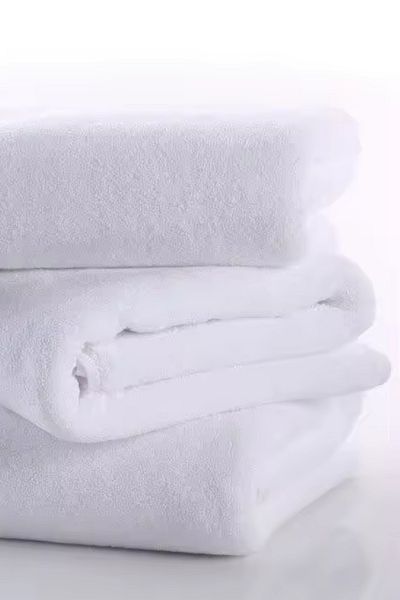 S&R 6 Pieces 70X140 cm Luxury White Hotel Bath Towel 500 Grams 100% Cotton