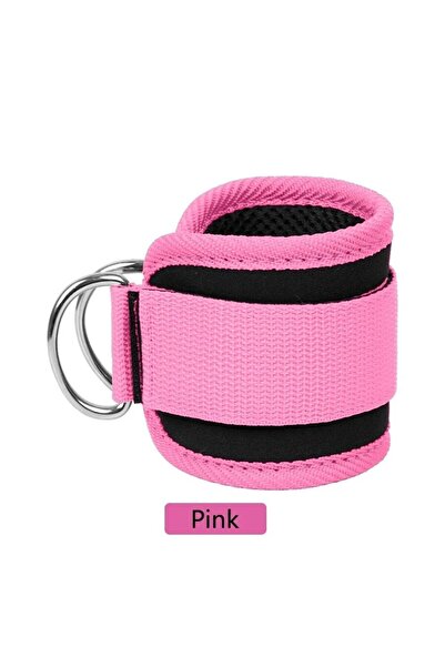 Choice أحزمة الكاحل الوردية القابلة للتعديل لدعم حلقات D لتمارين تقوية الساق ...