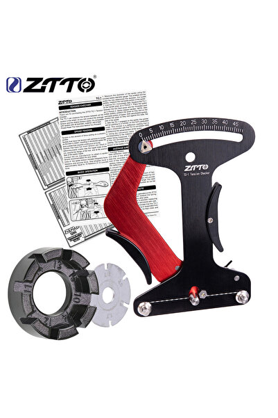 ZTTO مقياس توتر أسلاك العجلات للدراجات الهوائية من نوع TC1 أسود اللون، مصنوع ...