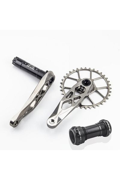 Choice 165mm Titanium 34T BB EVOSID Ultralight MTB Bike Crank 165mm DUB Axis 29mm Mountain Bicycle Crankset