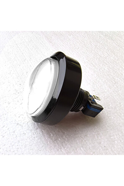 Choice مفتاح ضغط مضيء LED دائري محدب مقاس 60 مم أبيض بتيار مستمر 5 فولت/12 فو...