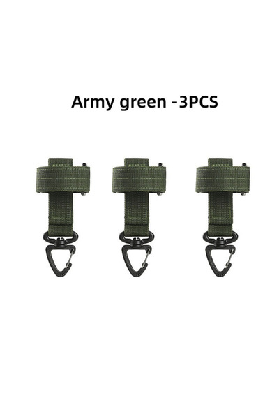 Choice Army green-3pcs 1/3/5pcs Outdoor Keychain Tactical Gear Clip Keeper Po...