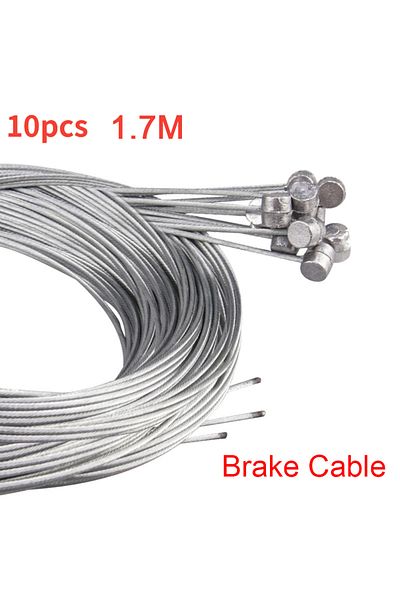 Choice 10 -Brake Cable-1.7M 5/10PC 1.7/2M MTB Bicycle Brake Line Bike Stainless Steel Gear Shift Cable Road
