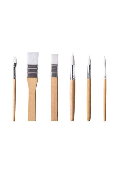Weather Forecast 6 Pieces Polyester Oil Acrylic and Watercolor Brush Set - Cin691By