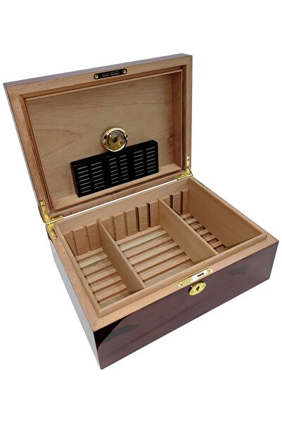 Falconetti De Folu Bordo Anahtarlı Humidor Puro Kutusu rc63-d