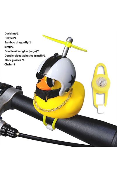 Choice Stars Light Bicycle Yellow Duck Cartoon Little Yellow Ducks Helmet Head Light Shining Duck Bicycle B