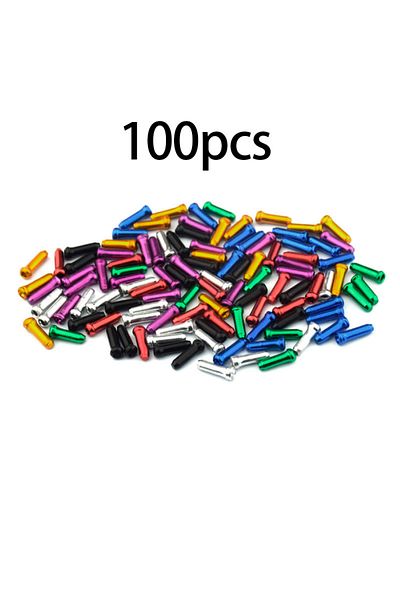 Choice Mixed color 100PCS 100PCS Bike Shift Brake Cable End Caps MTB Road Bike Shift Brake Inner Cable End