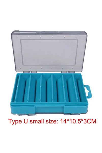 Choice صندوق أدوات صيد السمك SHIQIAN أزرق الحجم U صندوق خشبي للروبيان صندوق ط...