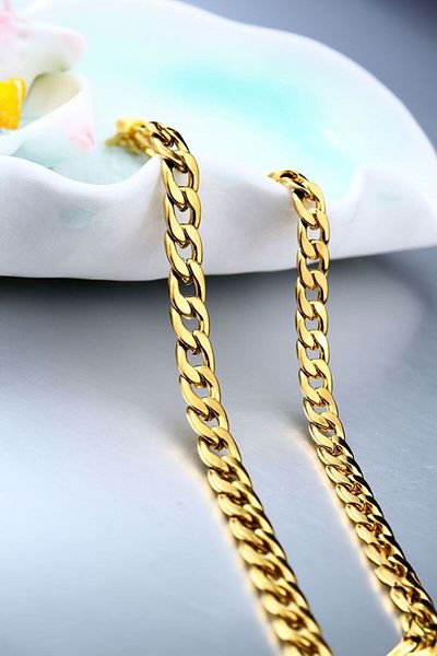 Chavin Figaro Men's Chain - 60 Cm. 7mm. Steel Du15-7