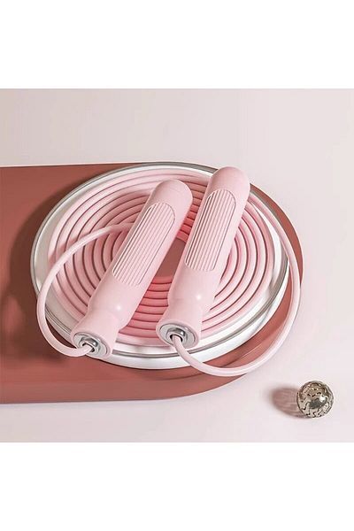 Choice Pink Jump Rope,Adjustable Length Steel Ropes with Ball Bearings, Suitable for Men and Women,Exercise