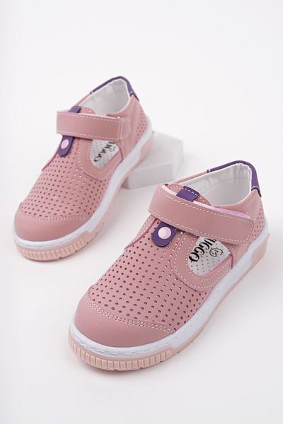 MUGGO PEPE Velcro perforat zilnic cu talpă ușoară Pantofi unisex pentru copii