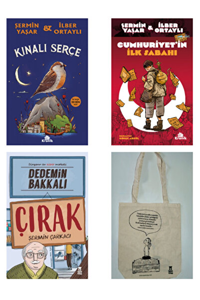 Kronik Kitap Kınalı Serçe-Cumhuriyetin ilk Sabahı-Dedemin Bakkalı Çırak-Bez Ç...