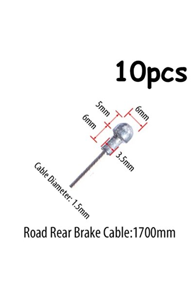 Choice 10 قطع - فرامل خلفية للطرق 5/10 قطع خط فرامل الدراجات الجبلية كابل فرا...