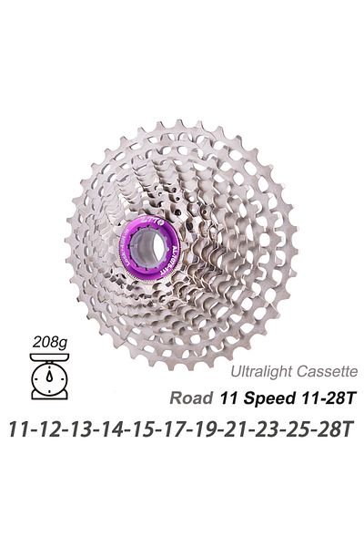 ZTTO 11S 28T SLRY ZTTO Ultralight Road Bike Cassette 11 Speed SLR2 Cassette 11S 11-28T 11-36T Freewheel 1